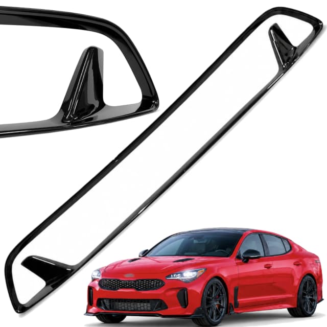 Ramka kratki środkowej zderzaka KIA STINGER 17-23R BLACK